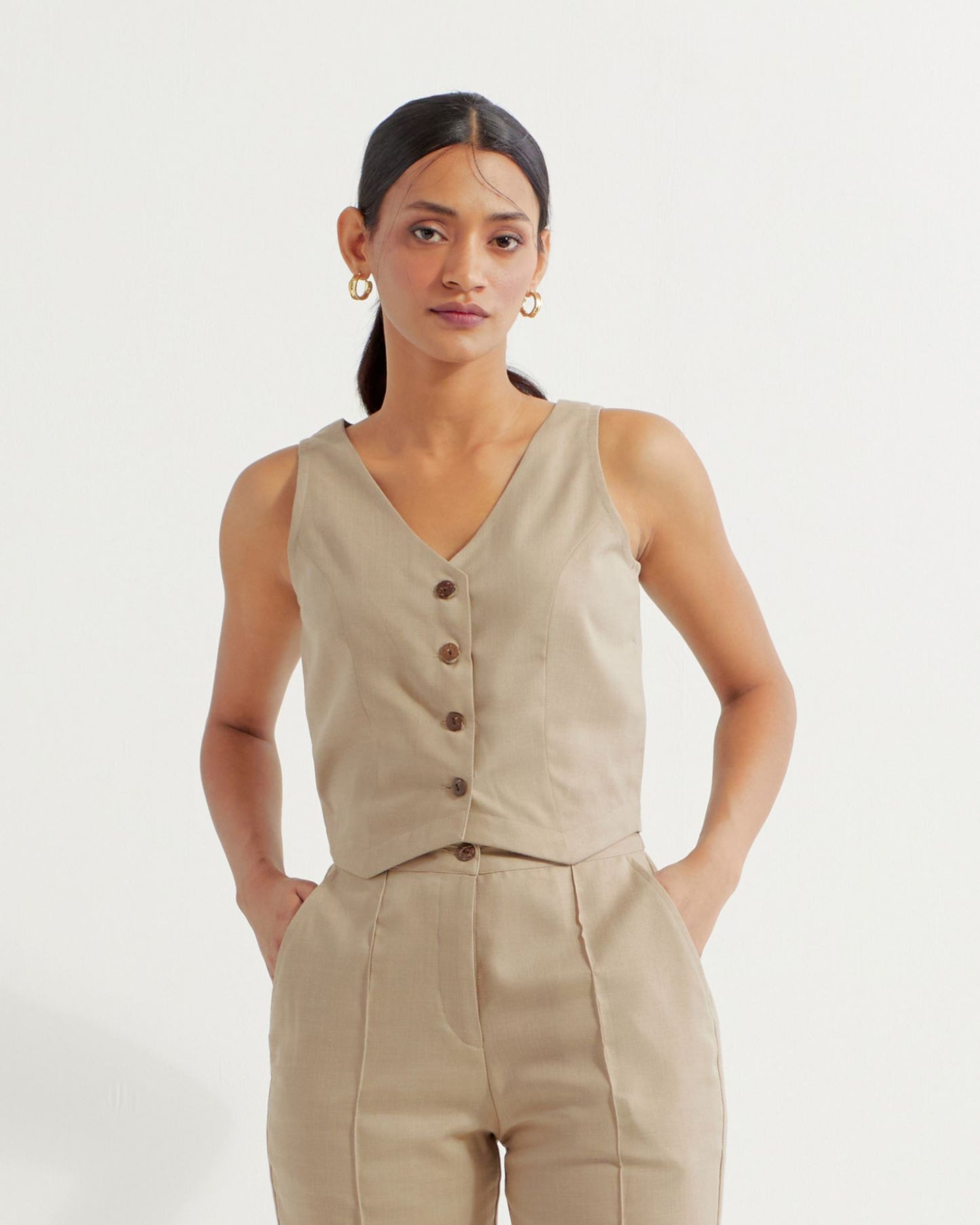 Beige Anne Vest