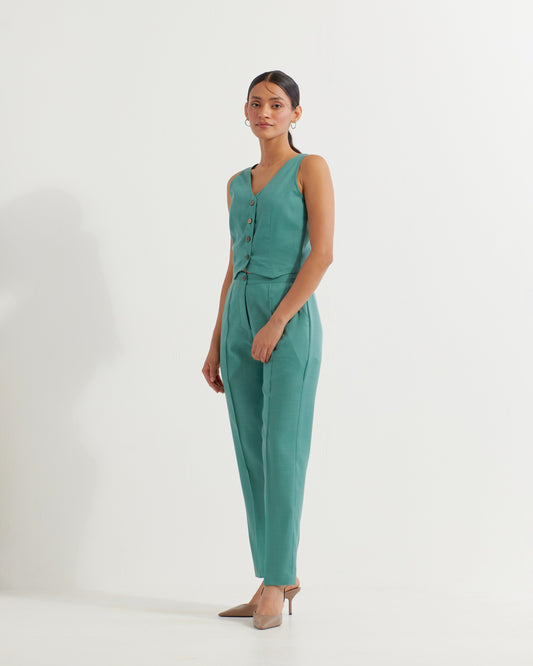 Green Anne Co-ord Set (Set of 2)