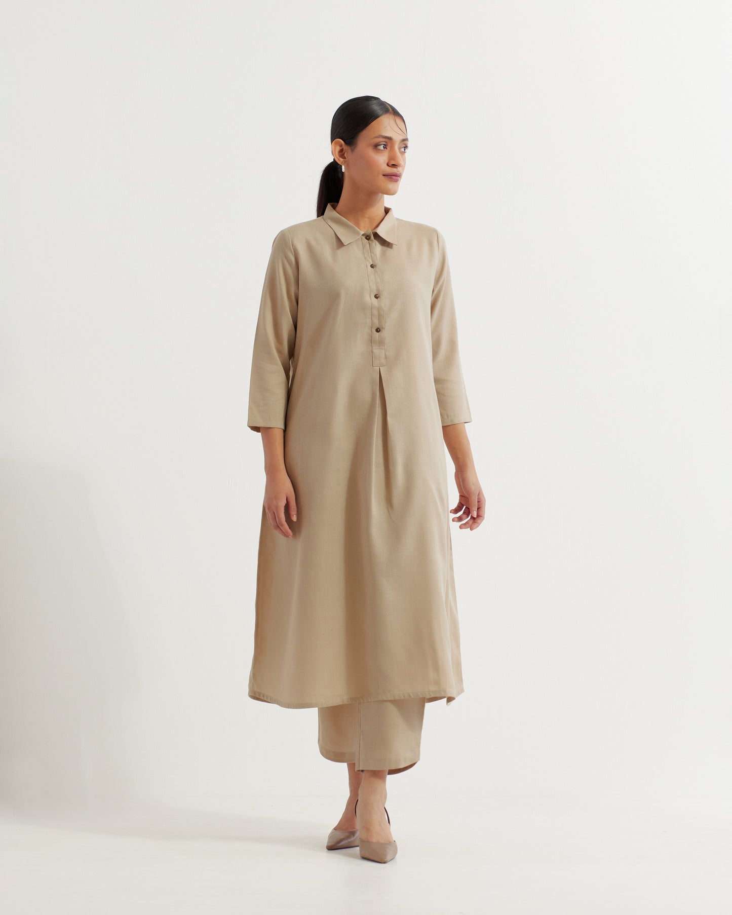 Beige Victoria Co-ord Set (Set of 2)
