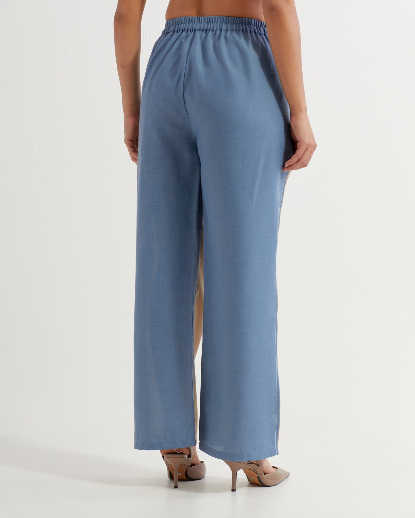 Beige/Blue Caroline Co-ord Set (Set of 2)