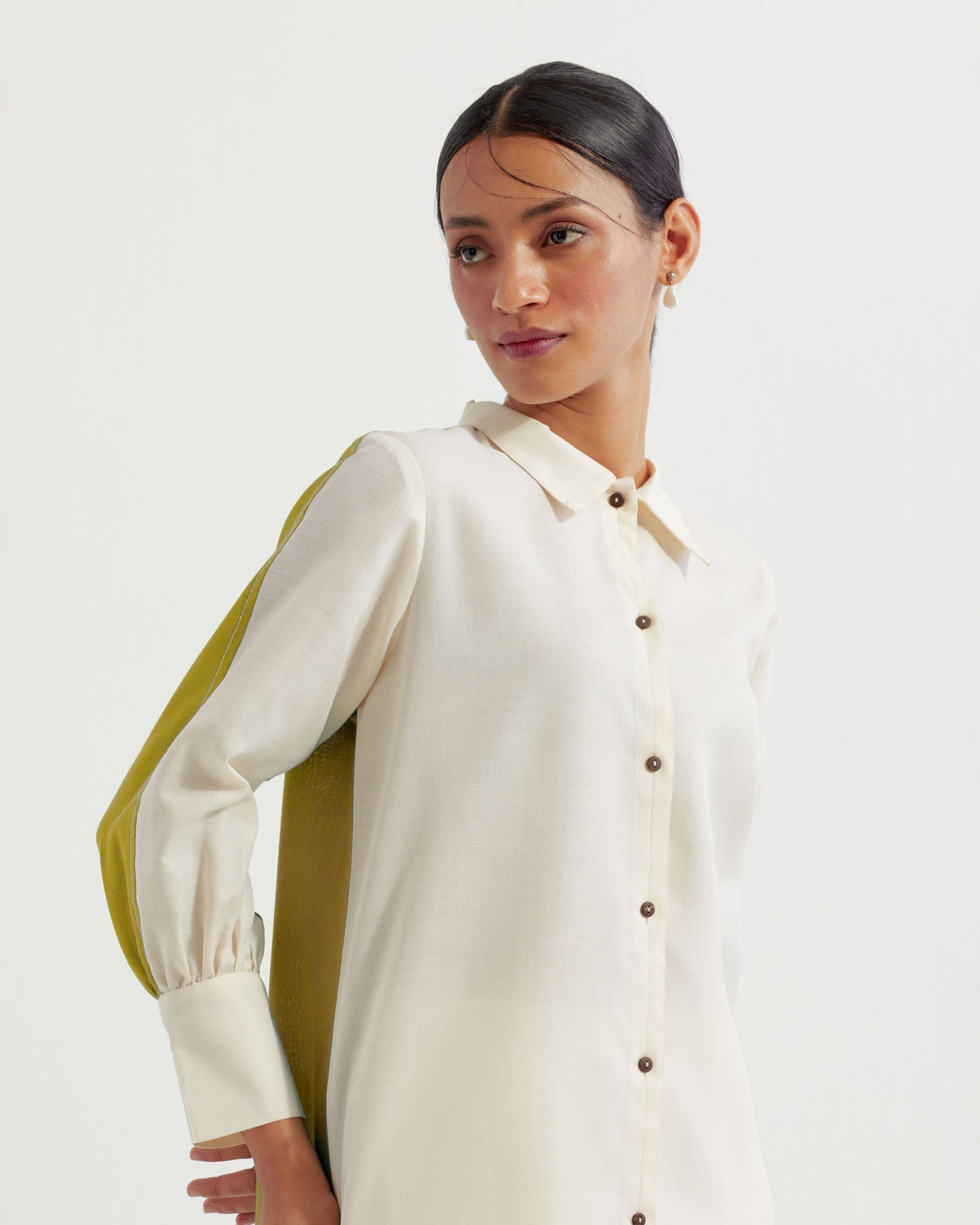 White/Lime Green Caroline Co-ord Set (Set of 2)