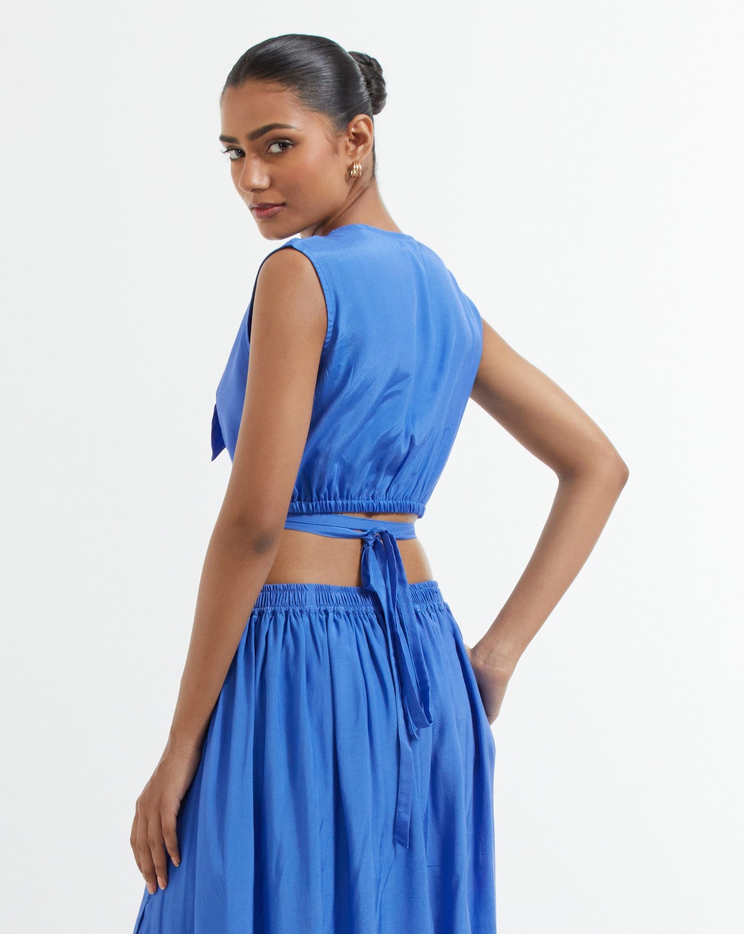Blue Bonita Crop Top