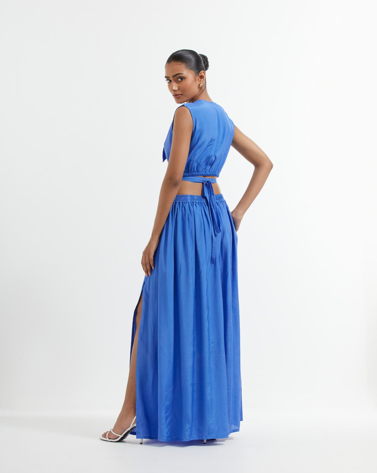 Blue Bonita Crop Top