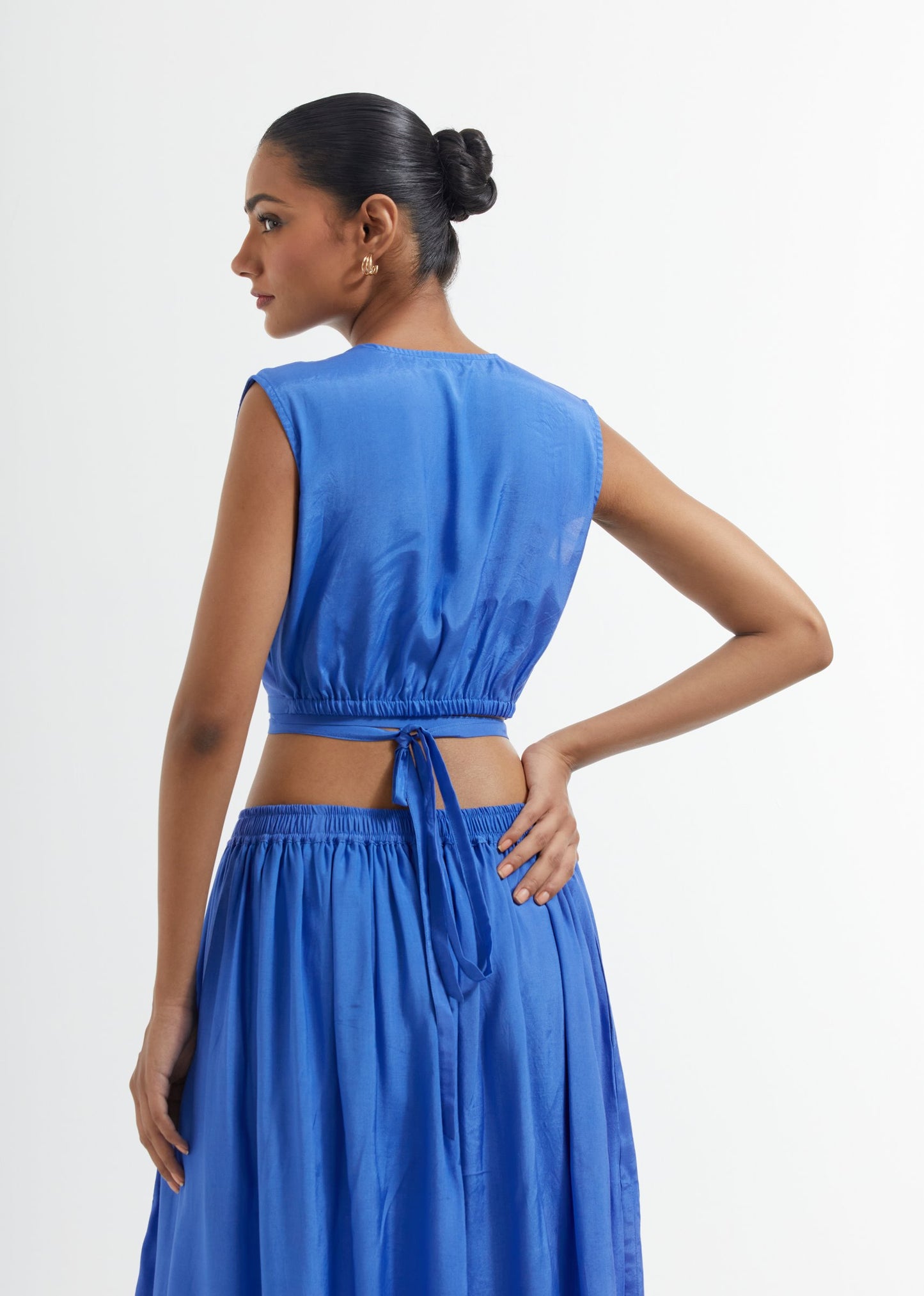 Blue Bonita Crop Top