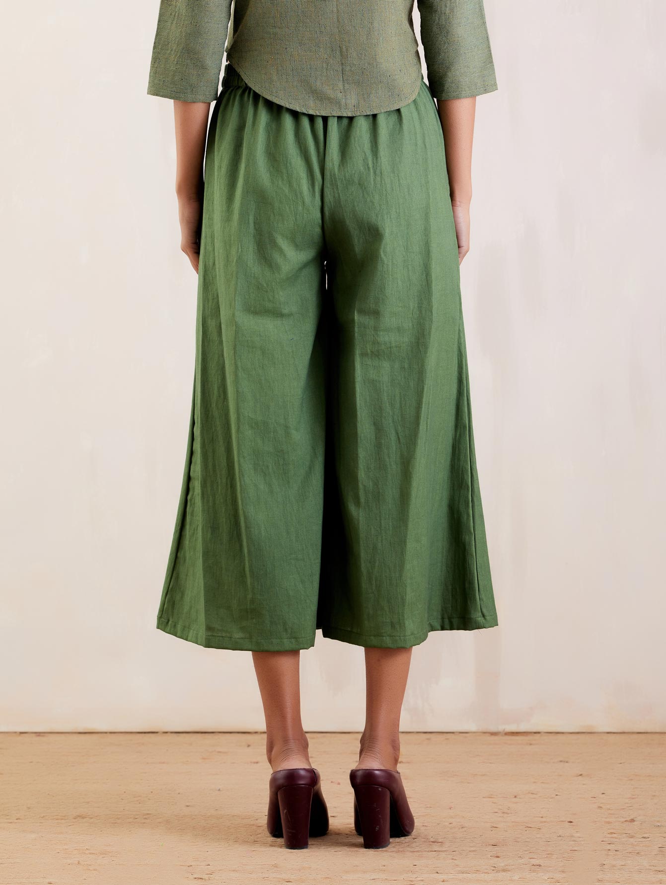 Green Cotton Pant