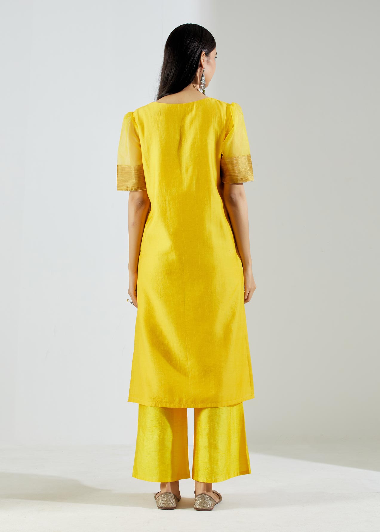 Yellow Rukbat Kurta Set - The Indian Cause