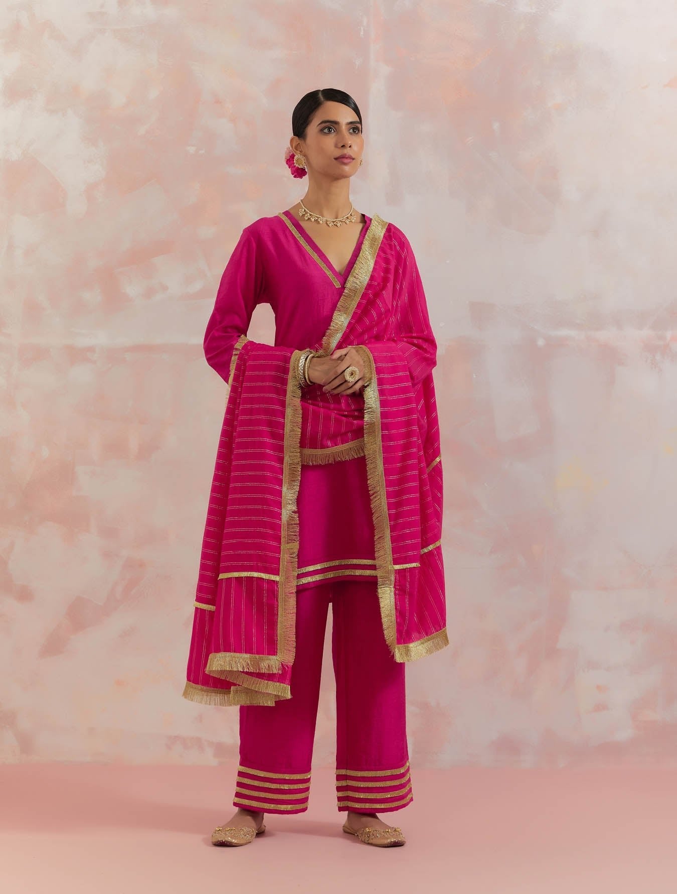 Pink Kali Short Kurta - The Indian Cause