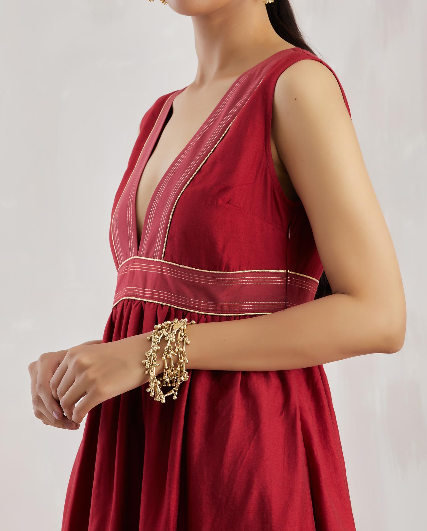 Red Sirgus Dress - The Indian Cause