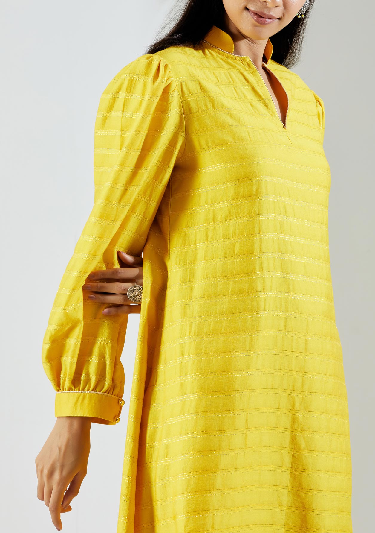 Yellow Polaris Kurta with Salwar (Set of 2) - The Indian Cause