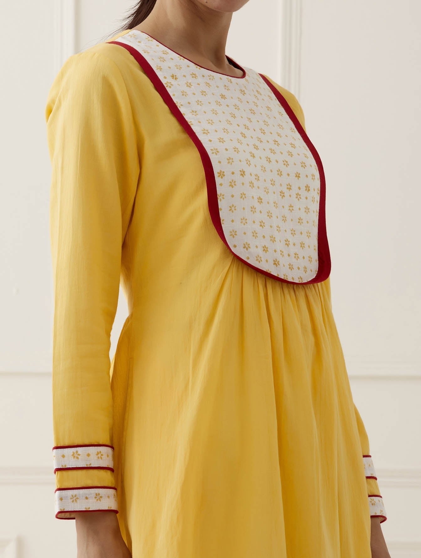 Yellow Zaid Dress - The Indian Cause