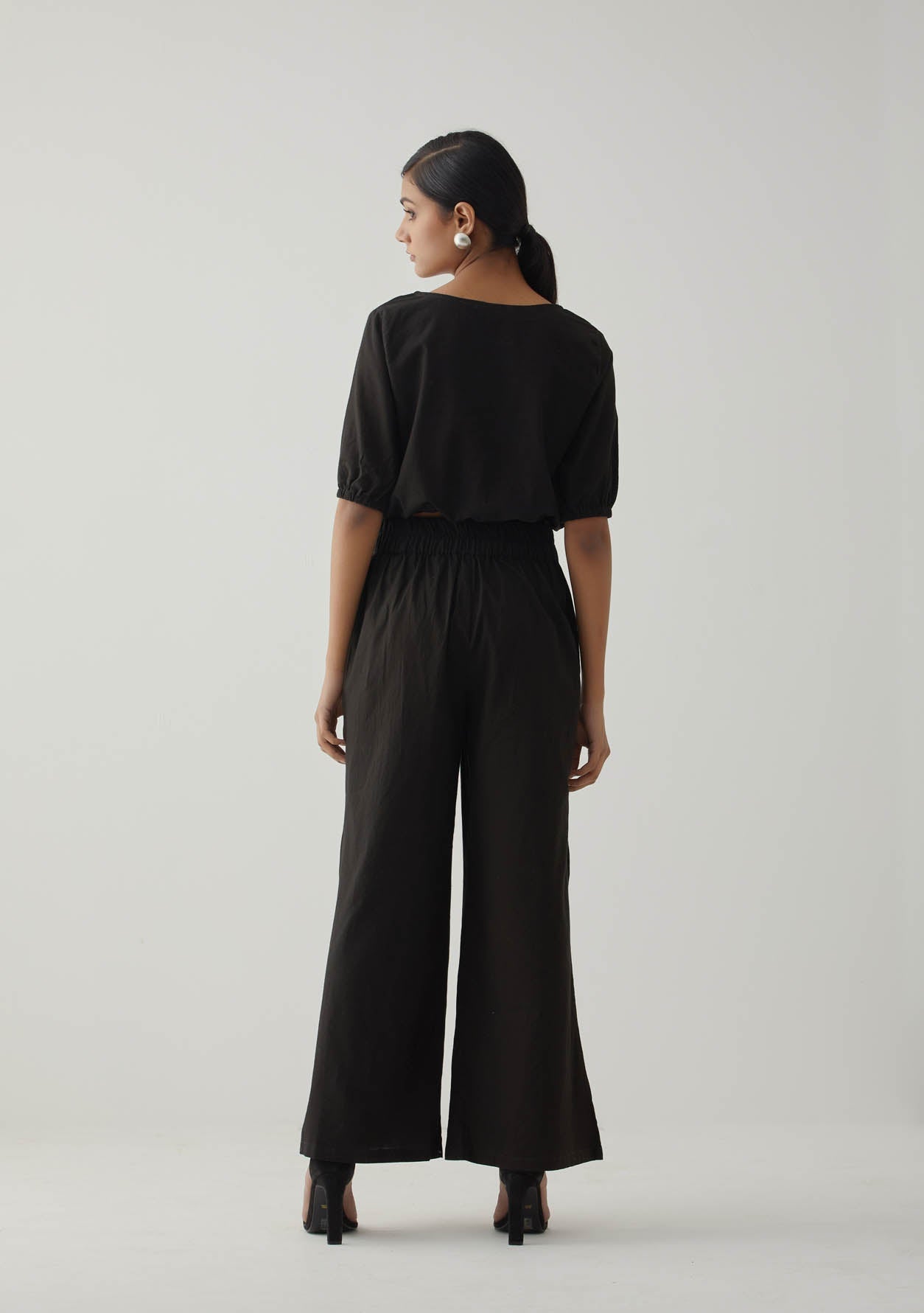 Black Crop Top - The Indian Cause