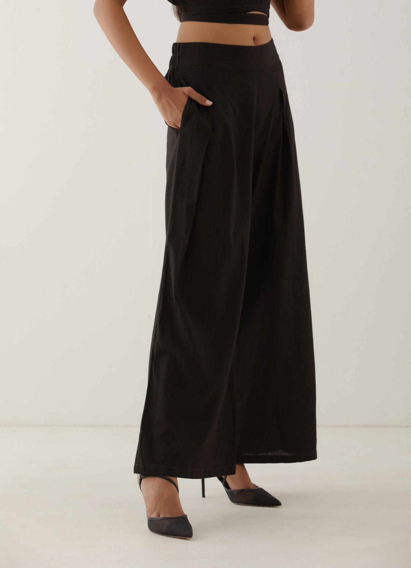 Black Cotton Pant - The Indian Cause