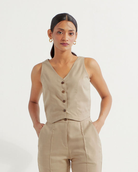 Beige Anne Vest