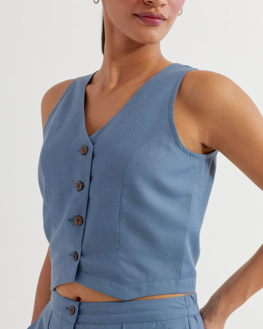Blue Anne Vest
