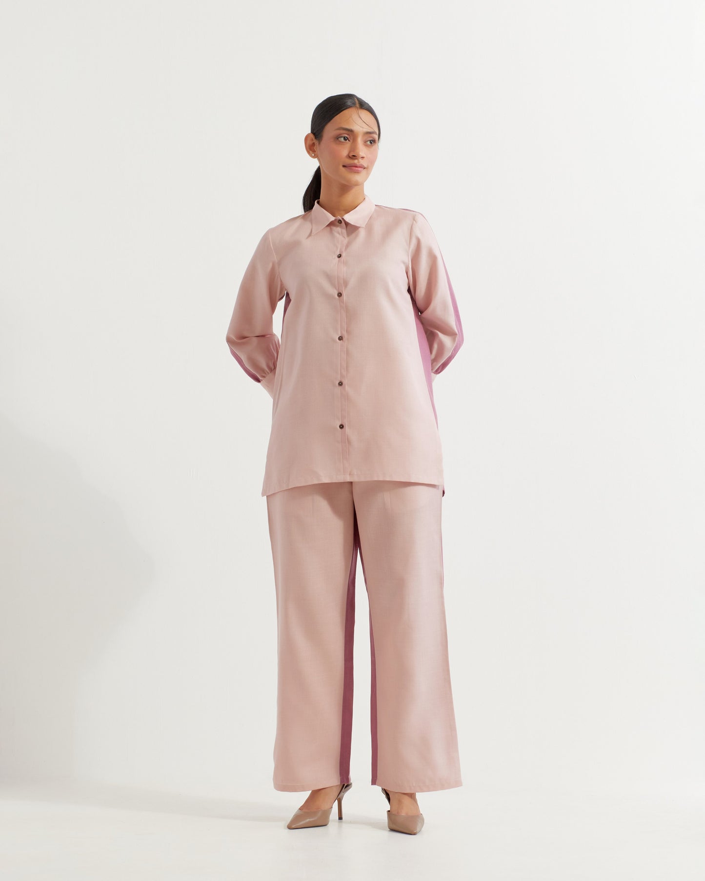 Pink/Mauve Caroline Co-ord Set (Set of 2)