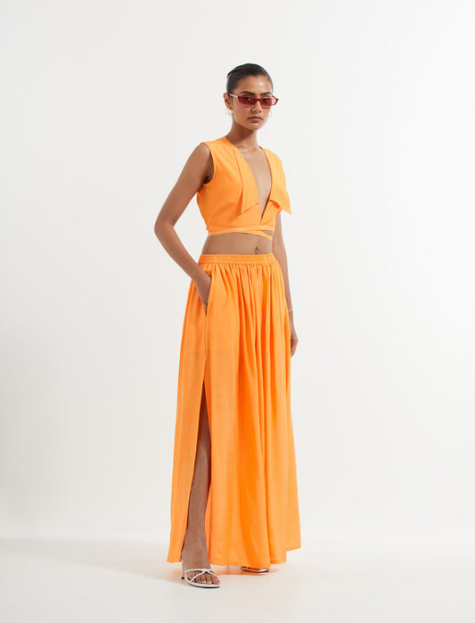 Orange Marae Skirt