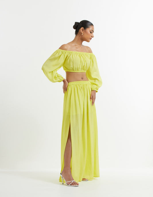 Yellow Abel Co-Ord Set