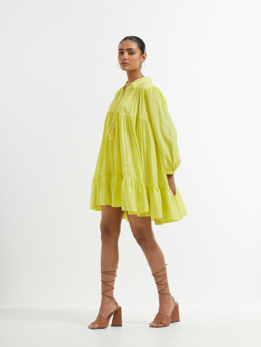 Yellow Coral Dress