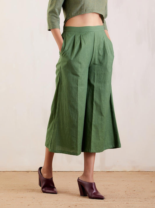 Green Cotton Pant