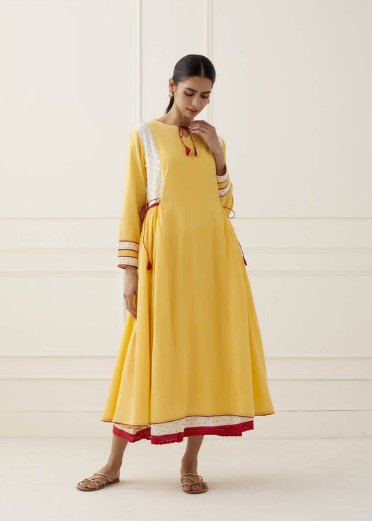 Yellow Saba Dress - The Indian Cause