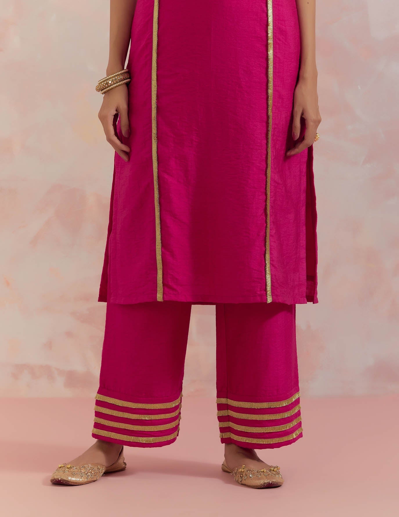 Pink Rukbat Kurta - The Indian Cause