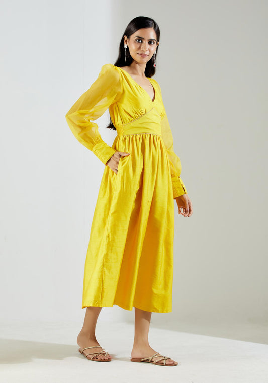 Yellow Electra Dress - The Indian Cause