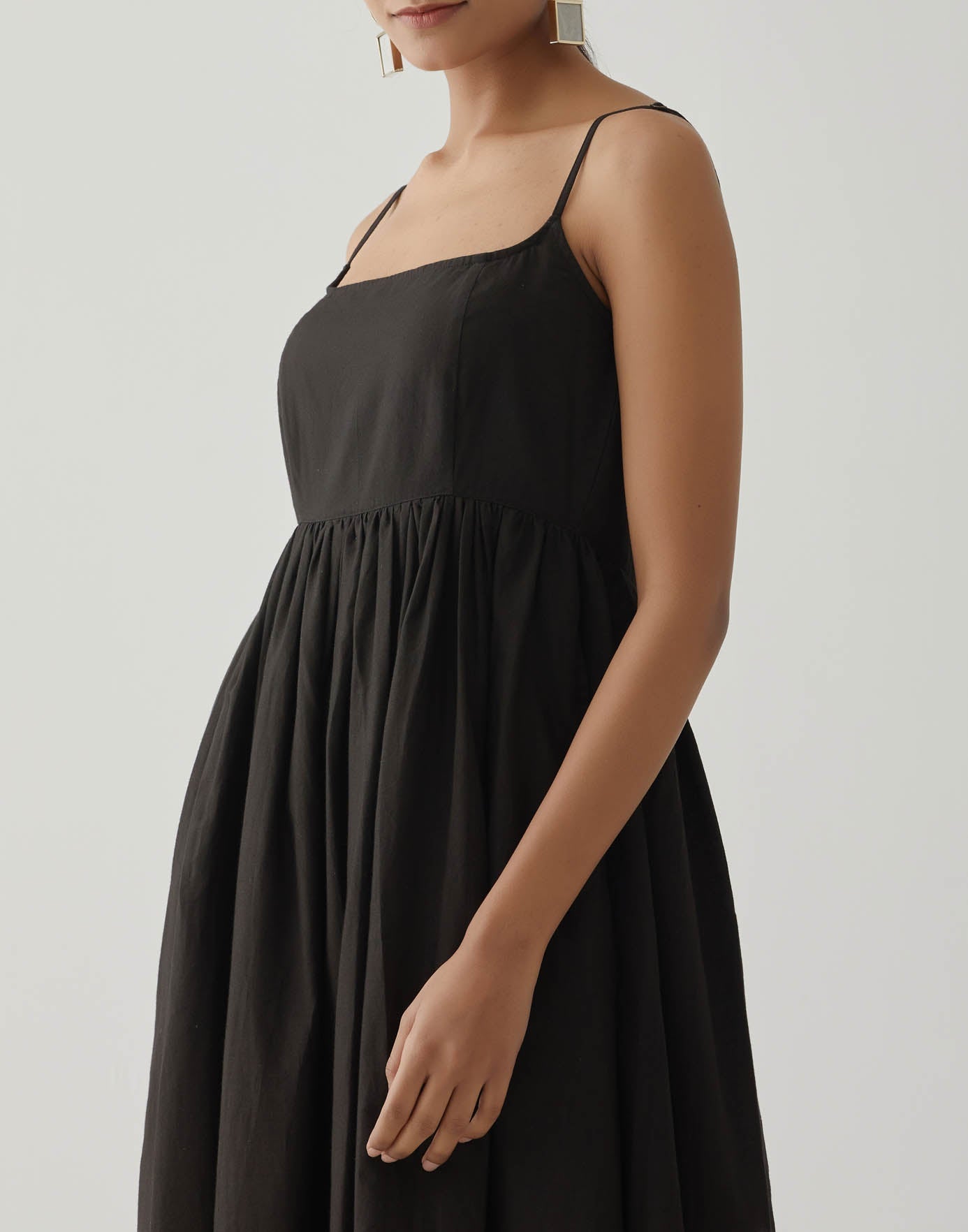 Black Strappy Rigel Dress - The Indian Cause