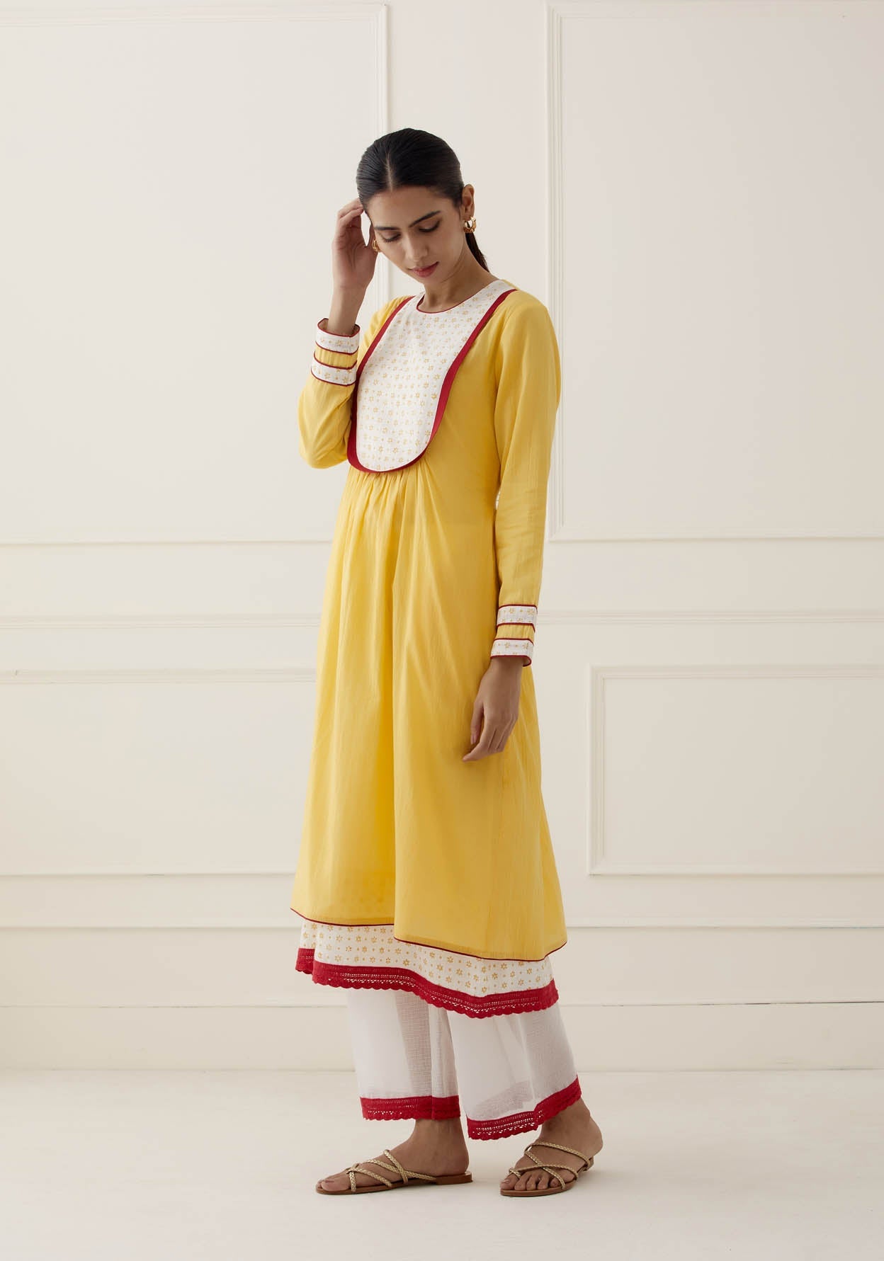 Yellow Zaid Dress - The Indian Cause