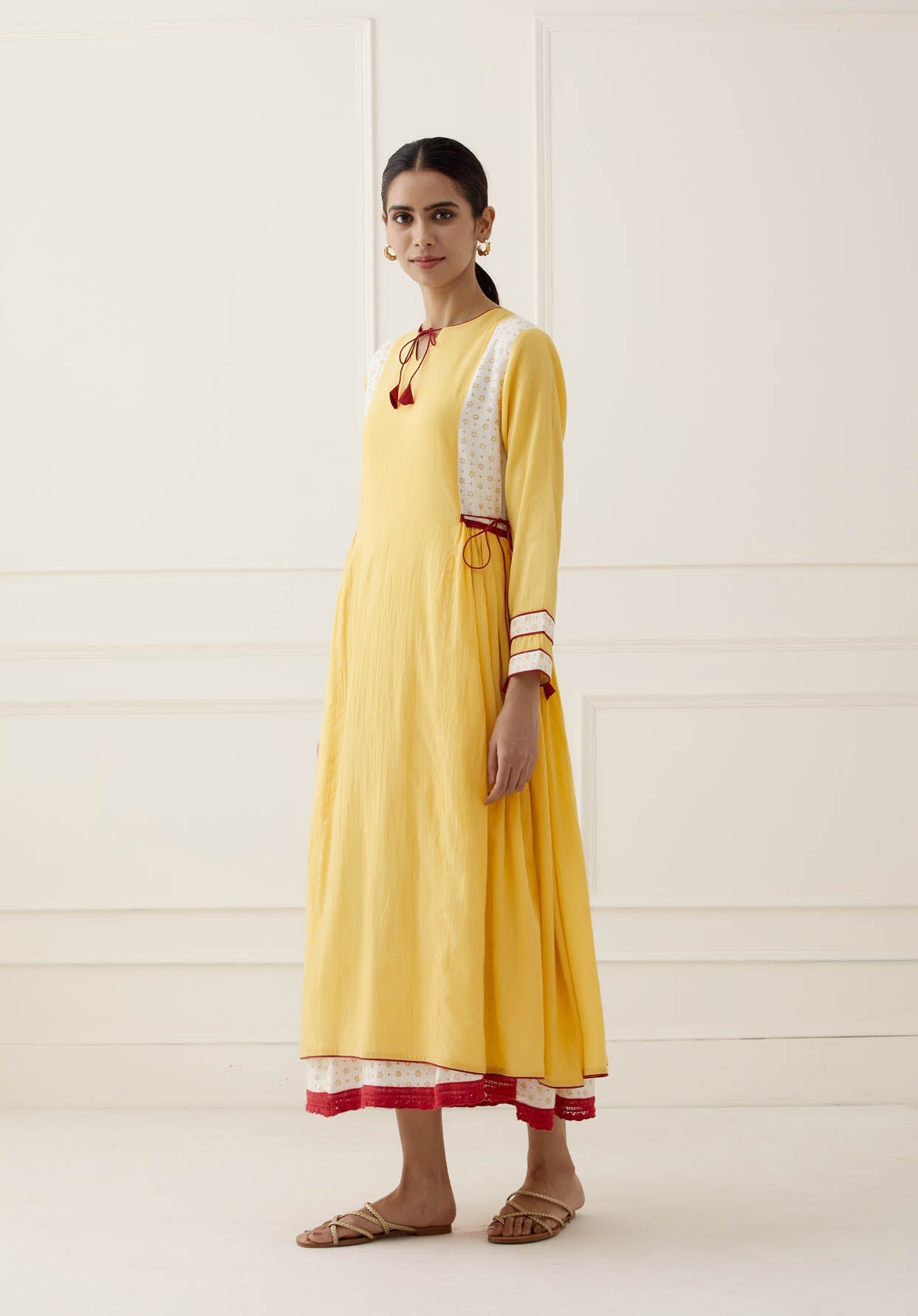 Yellow Saba Dress - The Indian Cause