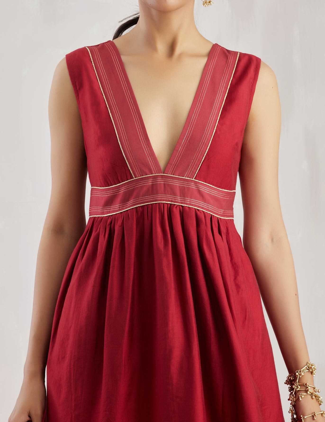 Red Sirgus Dress - The Indian Cause