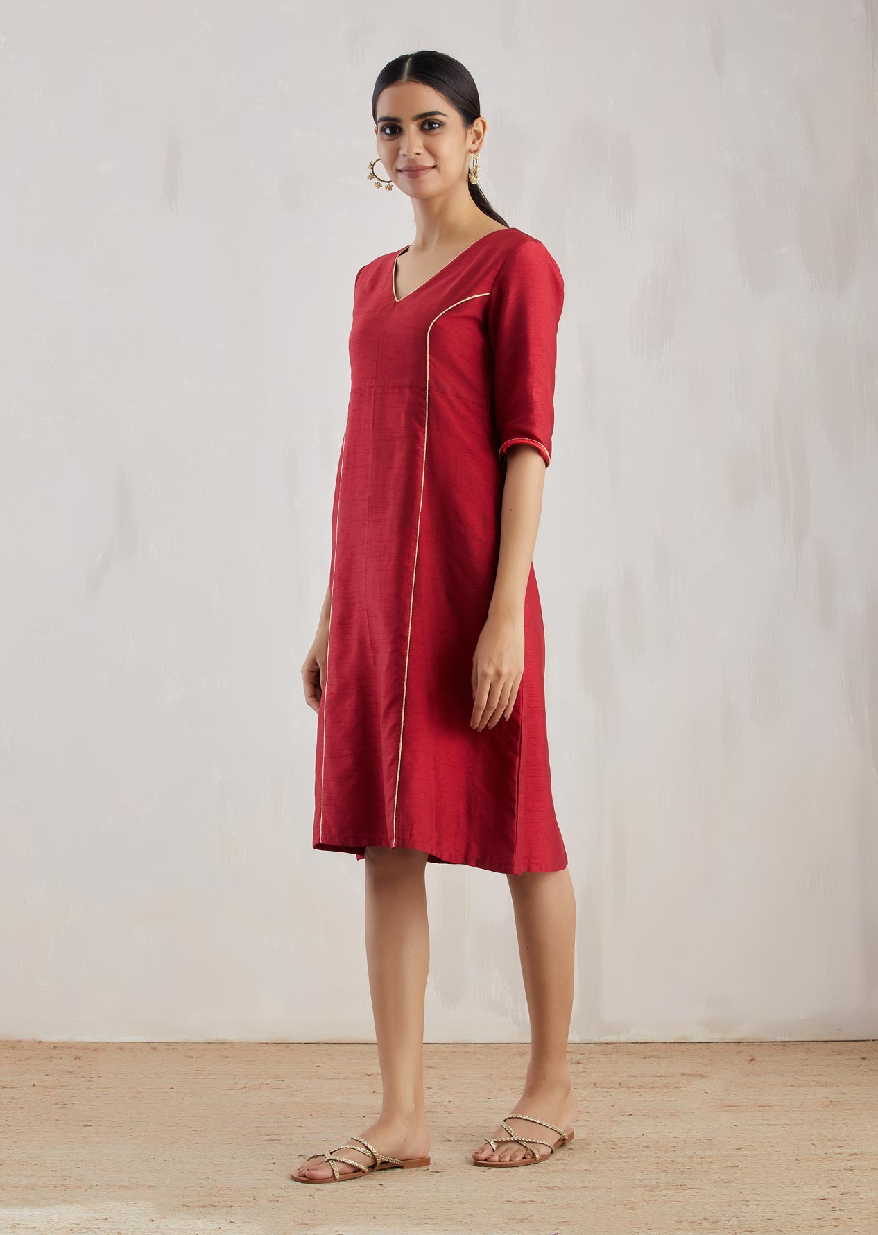 Red Markab Dress - The Indian Cause