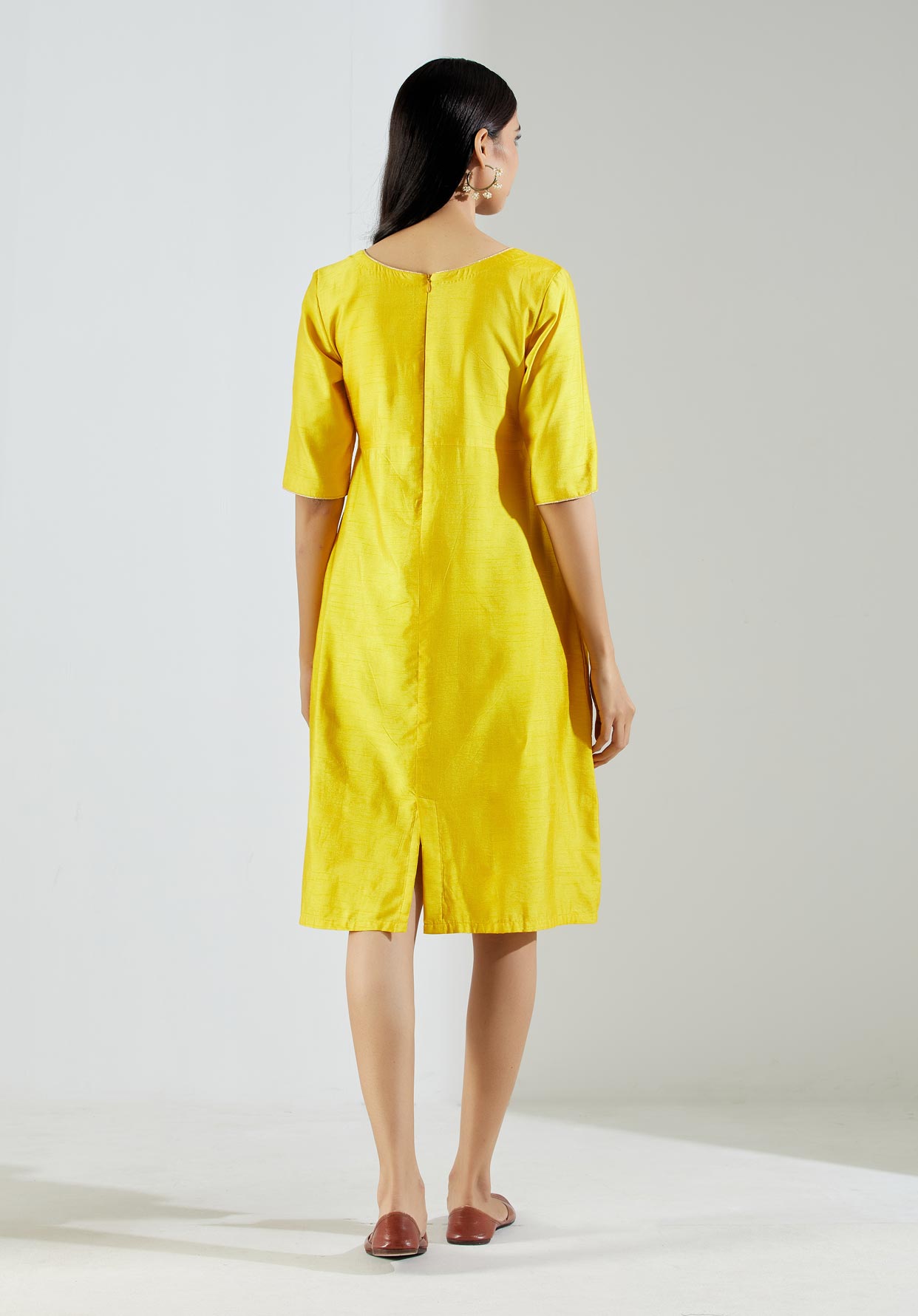 Yellow Markab Dress - The Indian Cause